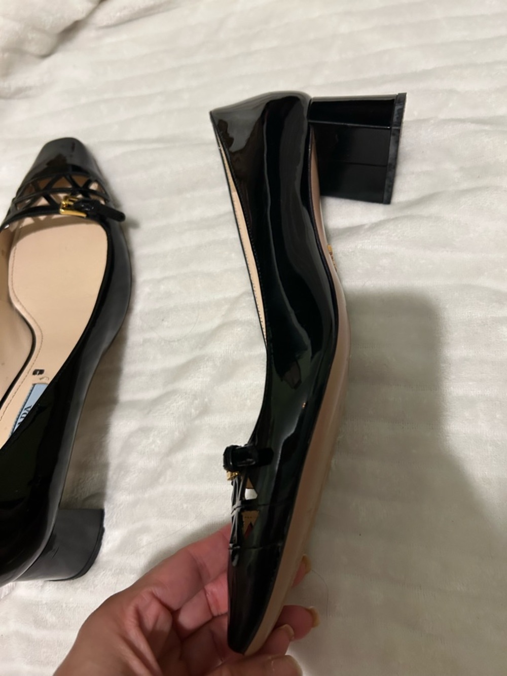 Prada patent leather 2 inch heel - Picture 14 of 17